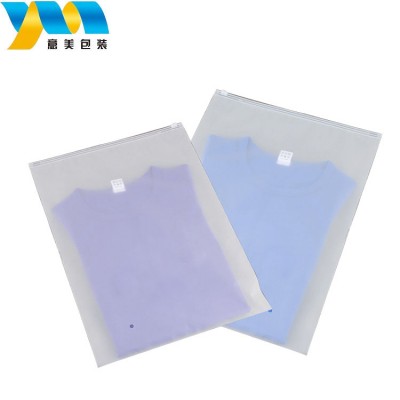 Factory made recyclable custom-printed ldpe plastic zipper bag for clothes