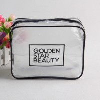 custom pvc clear drawstring backpack makeup logo plastic bag